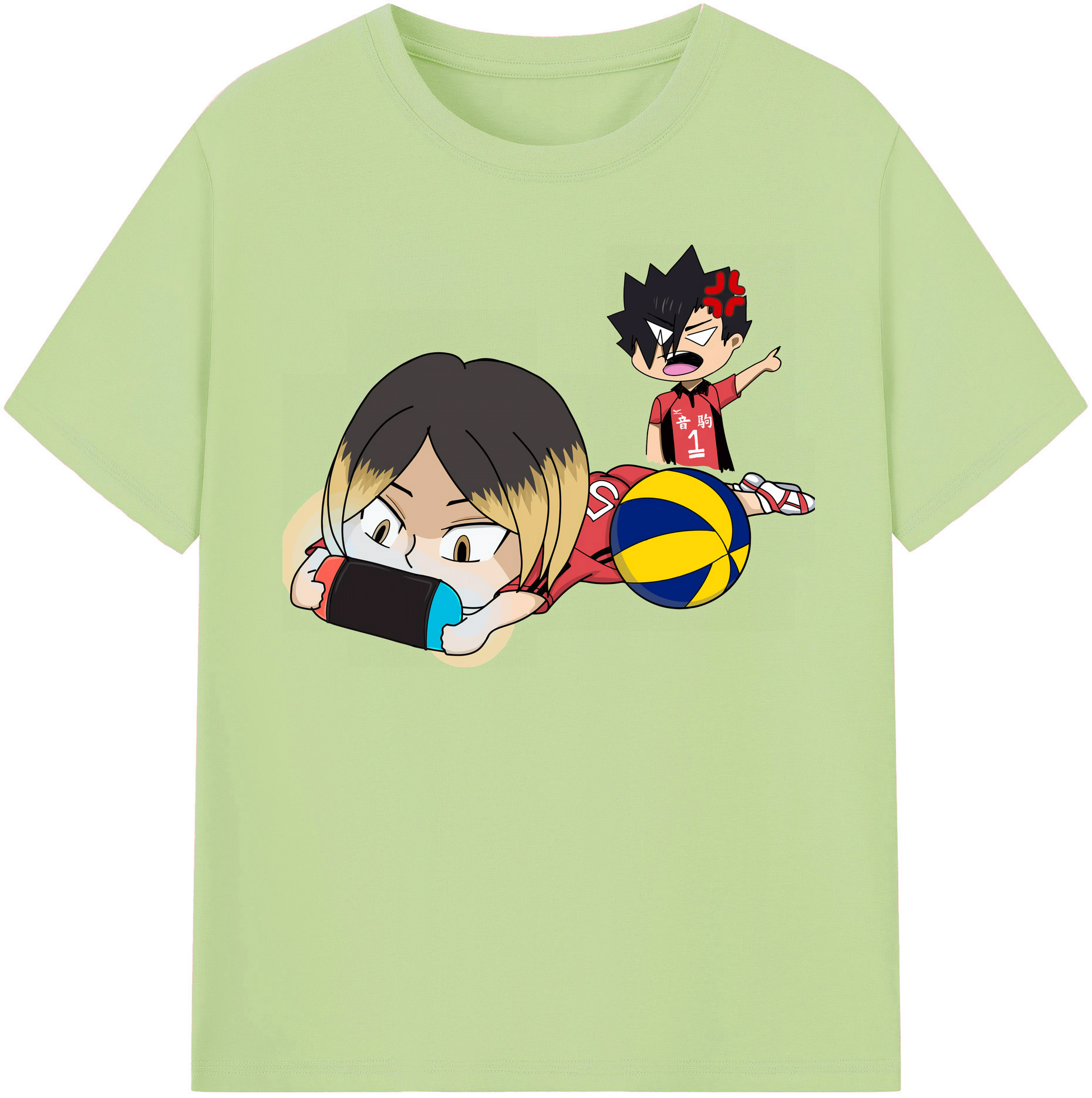 （画像用） ハイキュー!! Haikyu!! 綿100％半袖Tシャツ（フロントプリント）